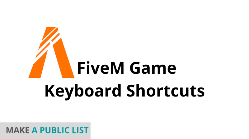 FiveM Game Keyboard Shortcuts
