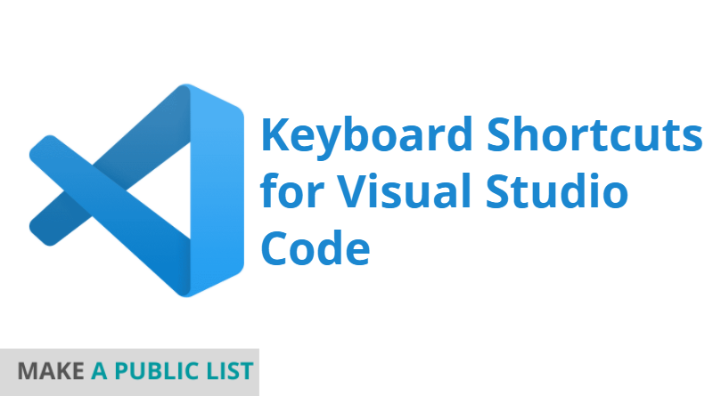 Keyboard Shortcuts for Visual Studio Code