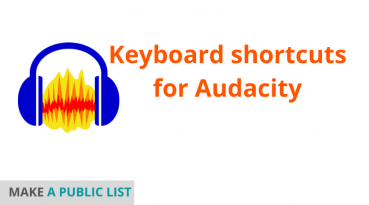 audacity keyboard shortcuts pdf