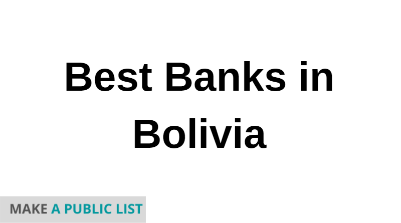 Best Banks in Bolivia