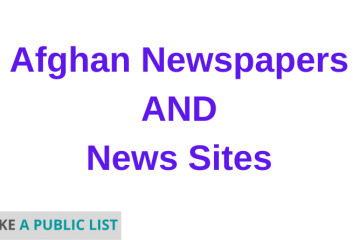 list of Afghan newspapers and news sites