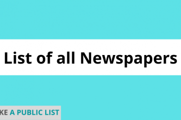 list of all newspapers